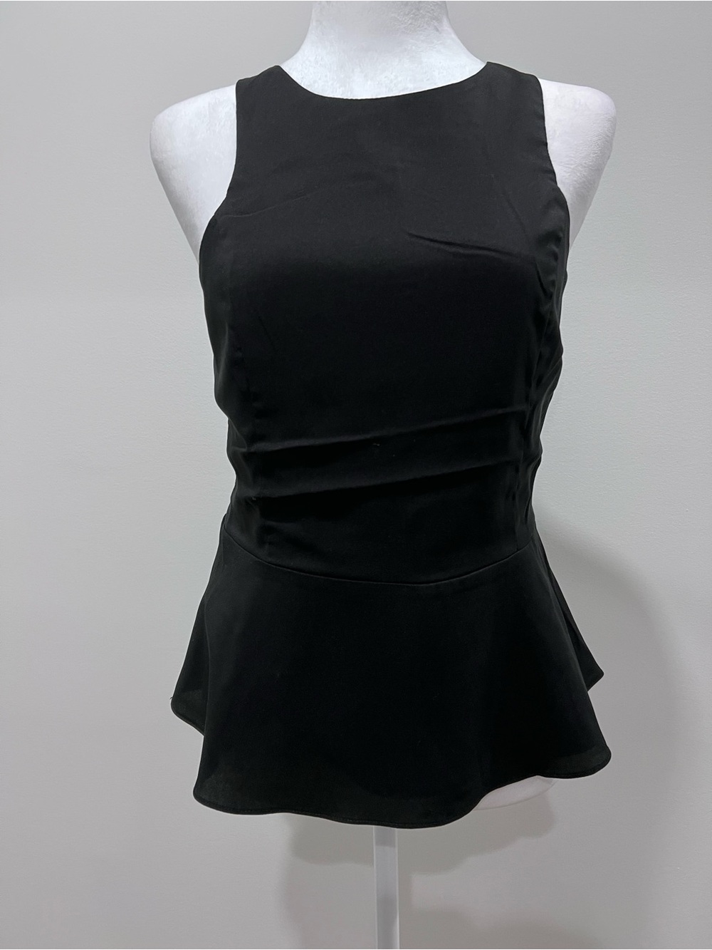 Express Black Peplum Tank Top